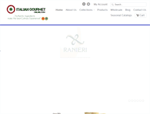 Tablet Screenshot of italiangourmetonline.com